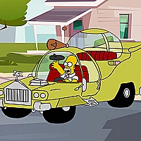 The Simpsons Car Jigsaw Game Cover