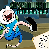Adventure Time Coloring Book cover