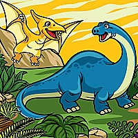Antient Dinosaurs Memory Game Cover