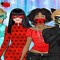 Cute dress up for a ladybug Game Cover