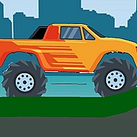 Monster Truck Hill Driving 2D Game Cover