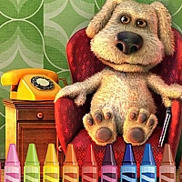 Talking Ben Coloring Game Cover