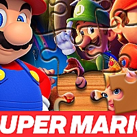 The Super Mario Bros Jigsaw Puzzle Game Cover