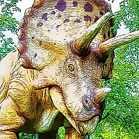 Giant Triceratops Puzzle Game Cover
