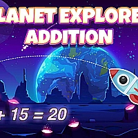 Planet Explorer Addition Game Cover