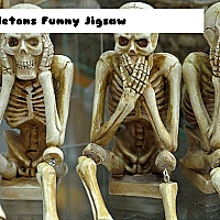 Skeletons Funny Jigsaw Game Cover