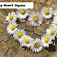 Daisy Heart Jigsaw Game Cover