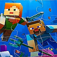 Minecraft Jigsaw Puzzle Game Cover