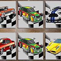 Muscle Cars Memory Game Cover