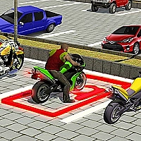 Superhero City Bike Parking 3D Game Cover