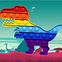 Dinosaur Pop It Jigsaw Game Cover