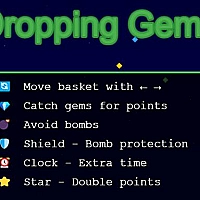 Dropping Gems Game Cover