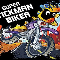 Super Stickman Biker Game Cover
