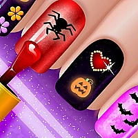 Glow Nails Halloween Game Cover