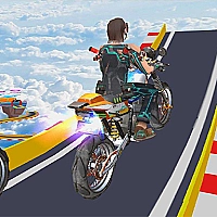 Mega Ramp Stunt Moto Game Cover