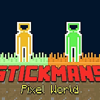 Stickmans Pixel World Game Cover