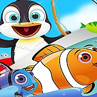 Fishs For Kids | Trawling Penguins Game Cover