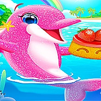 My Twin Dolphin Baby Care Game Cover