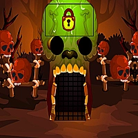 Brown Skull Forest Escape Game Cover