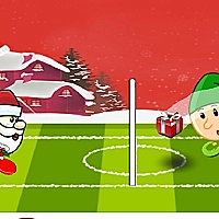 Santa winter head soccer Game Cover