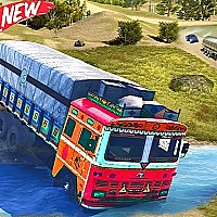 Indian Real Cargo Truck Driving Game Cover