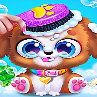 Newborn Puppy & Mommy Dog Pet Salon Doctor Daycare Game Cover