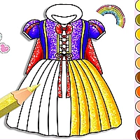 Princess Glitter Coloring Game Cover