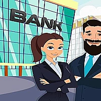 Pretend Play Bank Manager: Town Office Fun Life Game Cover
