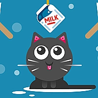 The Cat Drink Milk Game Cover