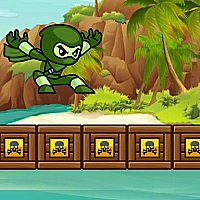 Green Ninja Run Game Cover