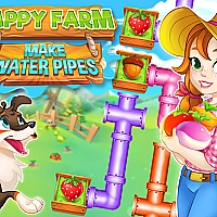 Happy farm : make water pipes Game Cover