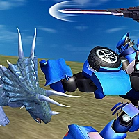 Jurassic Dinosaur Mech Battle Game Cover