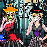 SISTERS HALLOWEEN DRESSES Game Cover