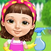 Sweet Baby Girl Cleanup Messy House Game Cover