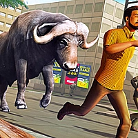 Angry Bull Attack Wild Hunt Simulator Game Cover