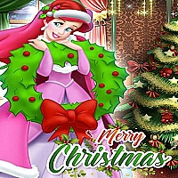 Ariel The Little Mermaid Christmas Dres Up Game Cover