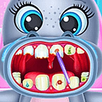 Baby Hippo Dental Care - Fun Surgery Game Cover