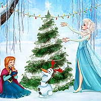 Olaf Christmas Jigsaw Puzzle Game Cover
