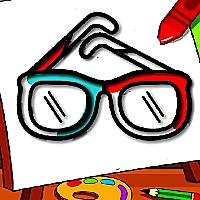Easy Kids Coloring Glasses Game Cover
