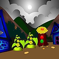 Blue house bird escape Game Cover
