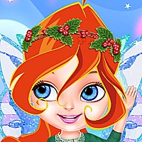 Little Bloom Christmas Dress Up Game Cover
