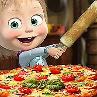 Masha Pizza Maker - Pizzeria Game Cover