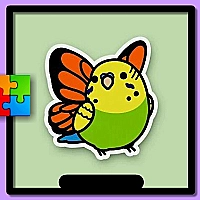 Cute Budgie Puzzle Game Cover