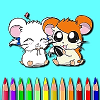 Hamster Coloring Book Game Cover