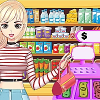 Supermarket Store Girl Game Cover