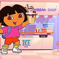 Ice Cream Maker With Dora Game Cover
