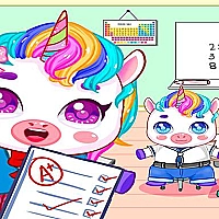 Mini Town: My Unicorn School Kidss 2021 Game Cover