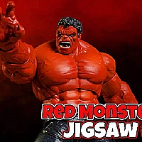 Red Monster Jigsaw Game Cover