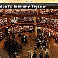 Students Library Jigsaw Game Cover