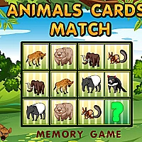 Animals Cards Match Game Cover